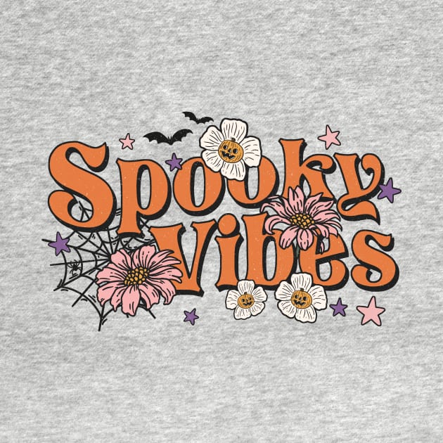 Spooky Vibes Groovy Halloween by Teewyld